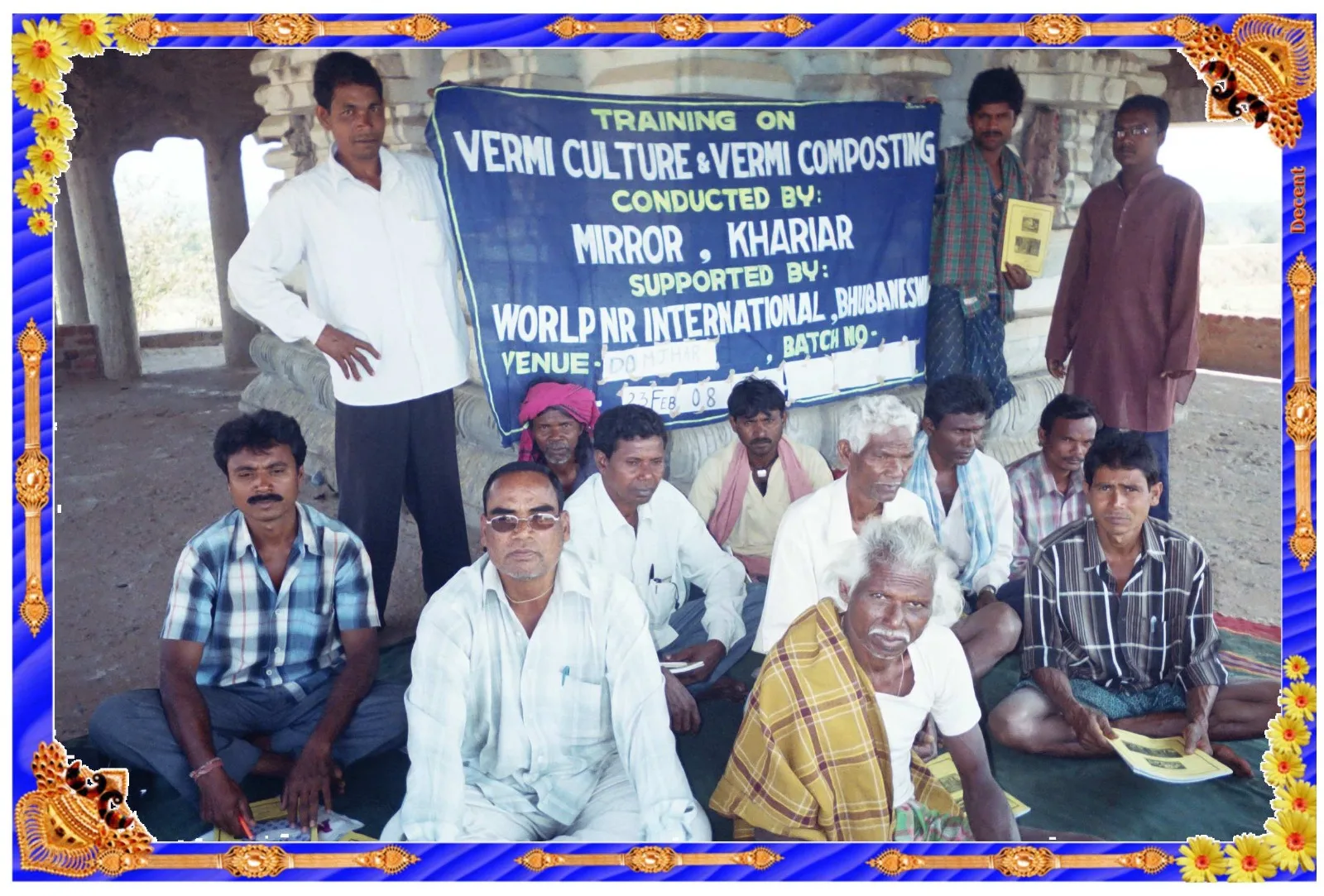 Participants gathered for training on vermiculture and vermicomposting